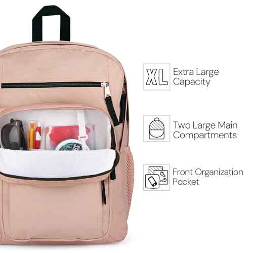 JanSport Laptop Backpack - Computer Bag with 2 Compartments, Ergonomic Shoulder Straps, 15¡± Laptop Sleeve, Haul Handle - Black