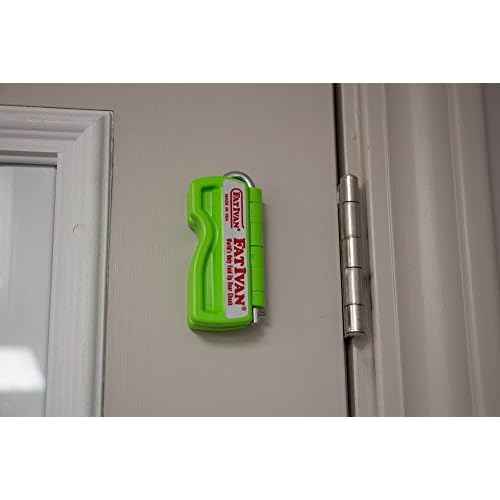 The Original Fat Ivan Fold Up Doorstop Wedge with Magnet - for Moving Office Home or School - Great for Police, Admin, Firefighters and Any time You Need a Door to Stay Open (2, Green)