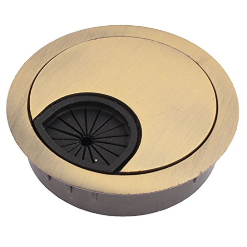 Bronze Tone Wire Hole Cover 2 Inch Desk Grommet for Computer Desk Cable Management