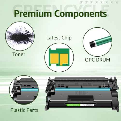 greencycle 070H 070 Compatible Toner Cartridge Replacement for Canon 070 070H CRG070 CRG-070 CRG070H CRG-070H Toner Cartridge for ImageCLASS MF465dw MF462dw LBP247dw LBP246dw Printer (Black, 1-Pack)