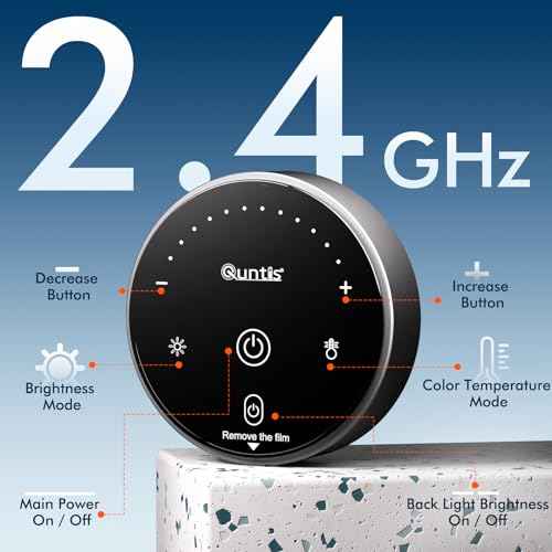 Quntis Computer Monitor Light Bar with Remote, Eye-Care Monitor Light Backlight Desk Lamp for Home Office Gaming, Stepless Dimming Brightness and Color Temperature, No Screen Glare, Gray