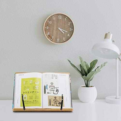 (19.68 x 14 Inches) Extra Large A+ XL Bamboo Book Stand for Textbooks Reading Hands Free,Cookbook Stand,Laptop,iPad,Tablet PC,Music Book,with Adjustable Motherboard Angle