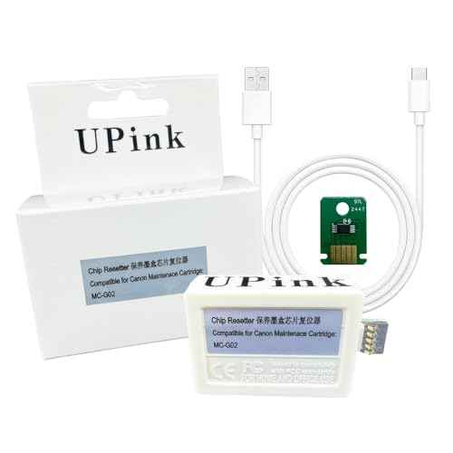 UPink MC-G02 Maintenance Box chip Resetter Compatible for Canon G2160 G3160 G1220 G2260 G3260 G1420 G2420 G2460 G3420 G3460 G1520 Printer