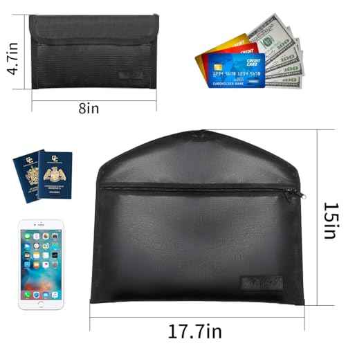 Sdstone Hanger Diversion Fireproof & Waterproof Safe with Lock & Small Fireproof Bag, Secret Safe for Money&Jewelry, Under Clothes with Hidden Compartment to Hide Items for Home or Travel Safe,2 Pack