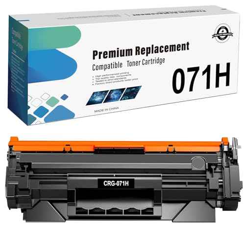 071H CRG071H Black Toner Cartridge Replacement for Canon 071 071H Toner for Canon Imageclass LBP122dw LBP122 LBP120 MF270 MF273dw MF272dw MF275dw Printer High Capacity (1-Pack)
