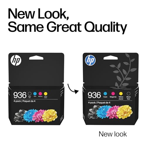 HP 936 Ink Cartridge 4-Pack for OfficeJet Pro & Wide Format Printers