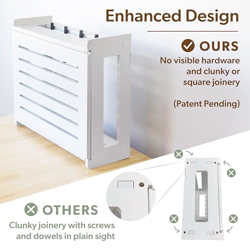 WiFi Router Storage Cabinet Box Hider Shelf Cover