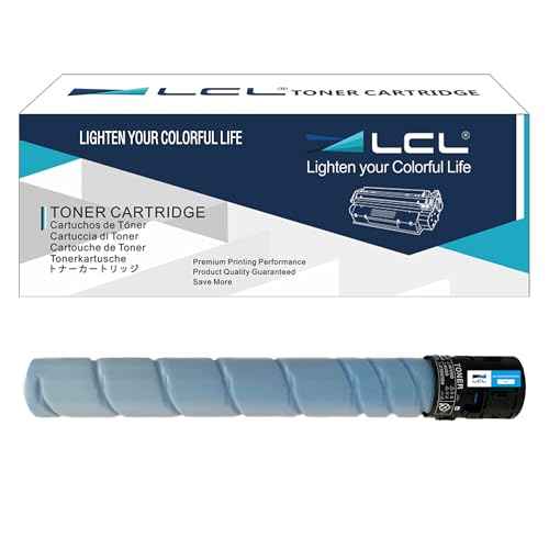 LCL Compatible Toner Cartridge Replacement for Konica Minolta TN324 TN-324 TN324C TN-324C A8DA430 High Yield BizHub C258 C308 C368 (1-Pack Cyan)