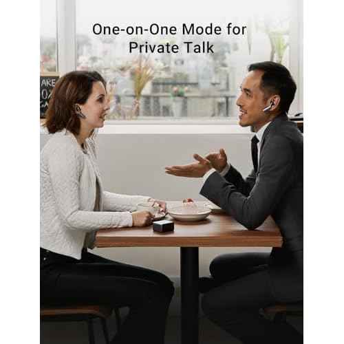 Timekettle W4 Translation Earbuds,for Global Business & Relationships,Bone-Voiceprint Sensor for Clear Voice in Noise, AI Auto-Correction,Protected Privacy with GDPR,Instant Setup via iOS/Android APP