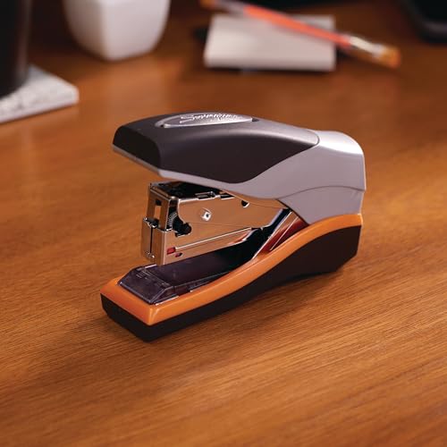 Swingline Optima 40 Stapler Pack of 1 - Compact, Jam-Free, 40 Sheet Capacity, Reduced Effort, Soft Grip, Black & Silver
