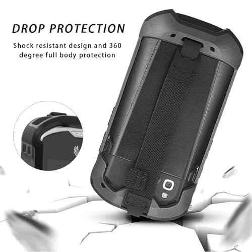 IYOUBOL Protective Cover Bumper Case Rugged Boot with Hand Strap for Zebra TC51 TC510K TC52 TC56 TC57 Black