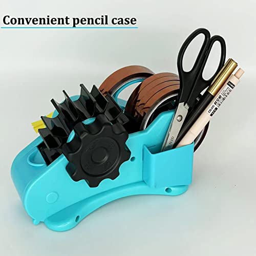 Blue SHDSL Heat Tape Dispenser Sublimation - Dual Core 1" & 3", Semi-Automatic Cutter