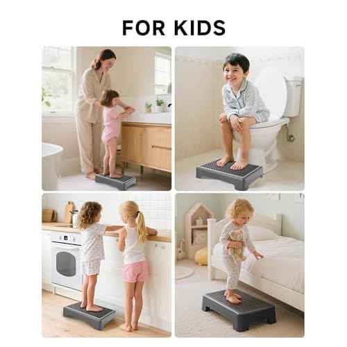 Mobility Step Stool for Adults, Bed Step Stools, 680 LBS Capacity Safety Step Platform, Portable Stair Assist for Cars, Indoor/Outdoor Steps, Black