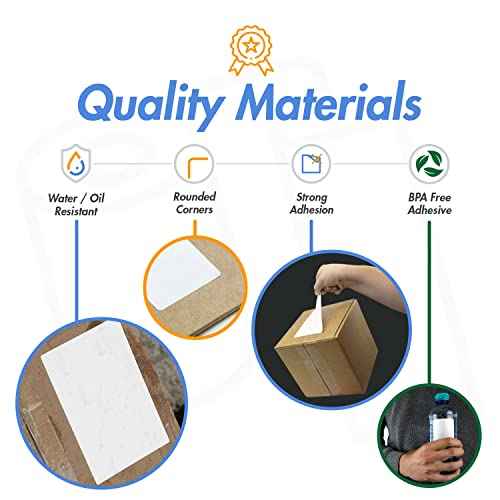 OfficeSmartLabels - 3" x 5" Direct Thermal Labels - Compatible with Zebra & Rollo Desktop Label Printers and More ? 1¡± Core, Permanent Adhesive & Perforated [300/Roll, 1200 in 4 Rolls]