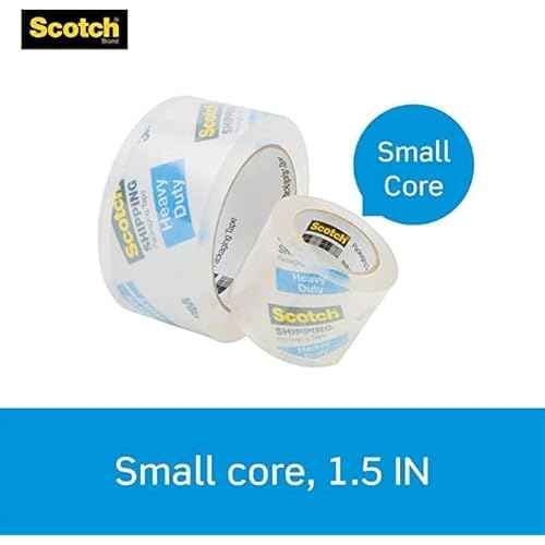 Scotch Heavy Duty Packaging Tape, 2 Inches x 800 Inches, Clear - 2 Count