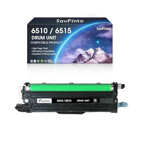 6510 6515 Drum Cartridge Black 108R01420 Replacement for Xerox Phaser 6510DN 6510DNI 6510DNM 6510N WorkCentre 6515DN 6515DNI 6515DNM 6515N Printer (Black,1-Pack)