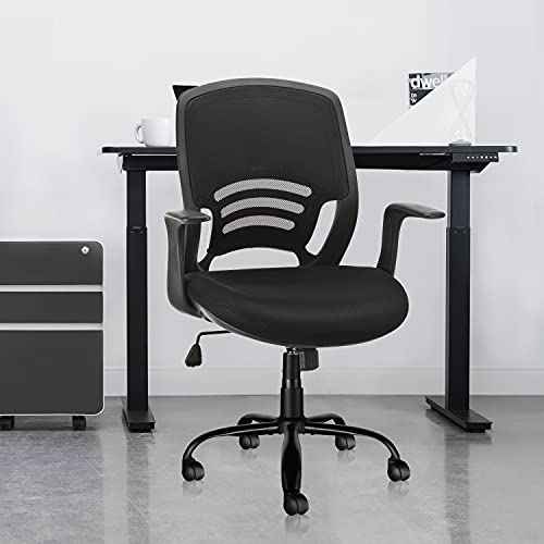 MASTERY MART Heavy Duty Office Chair Base Replacement, 2500 Lbs, 28"(70 cm), Metal Desk Chair Base Replacement Parts with Universal Gas Cylinder Hole and Casters Sockets, Matte Black
