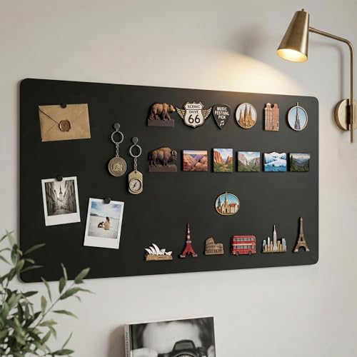 LYZZXI Large 39.4 x 19.7 Inch Black Magnetic Display Board for Collectors