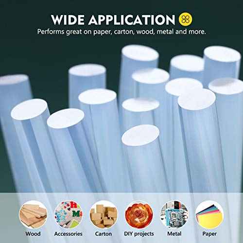 Magicfly Hot Glue Gun Sticks, Huge Pack of 800, 6 lbs, 4 Inch Long and 0.27 Inch Diameter Mini Hot Melt Glue Sticks, Compatible with Most Glue Guns, for DIY Craft Projects and Sealing