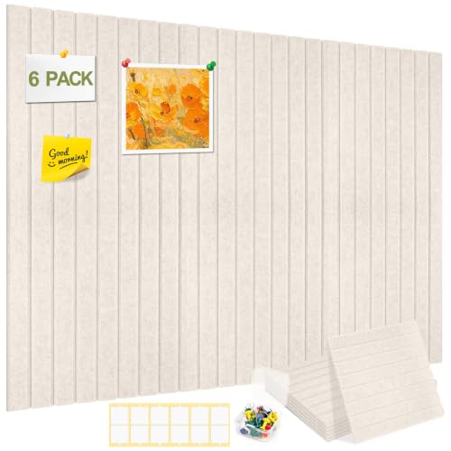 Oatmeal Square Felt Bulletin Board Pack 6 Large 36 x 24 Wall Cork Boards