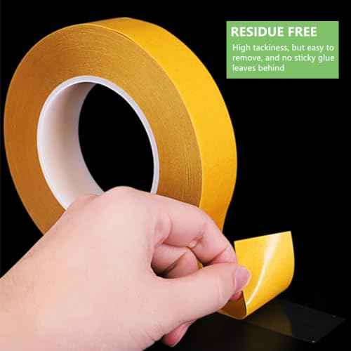 Double Sided Tape Transparent Heavy Duty 2 Inch x 82 Feet Super Thin Double Sided Tape for LCD Screen Repair, LED, Arts & Crafts, Photos, Scrapbook, Woodworking,Carpet, Residue Free, Heat Resistant