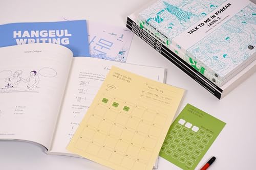 Korean Language Learning Set with Textbooks, Workbooks & Gifts – Beginner to Intermediate