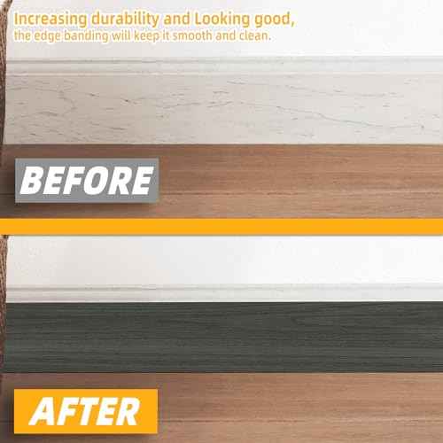 GSCIT Club Wood Grain Repair Tape, 2.4 inch X 100ft Self Adhesive Dark Walnut Grain Repair Patch for Tables, Chairs, Baseboards, Doors, Windows, Floors, Handicraft DIY.