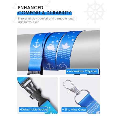 5 Pack Lanyard with Waterproof ID Badge Holders for Cruise Ship Cards, Essentials for Royal Caribbean, Carnival, NCL Cruise 2025 (Mix)