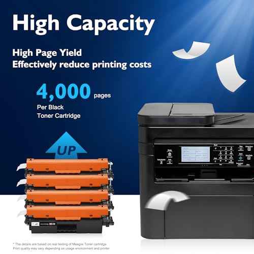 051H CRG051H Toner Cartridge Replacement for Canon 051H High Yield Black Toner Cartridge 051 CRG051 CRG-051H for imageCLASS MF264dw MF267dw MF269dw LBP162dw LBP161dn Printer (Black, 4-Pack)