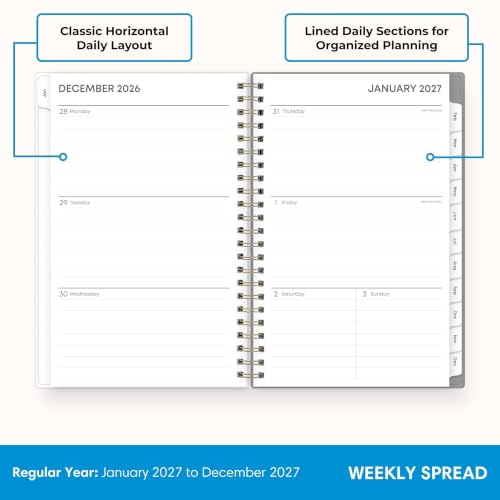 Blue Sky 2027 Weekly & Monthly Planner Calendar - Sophie 5x8 inch