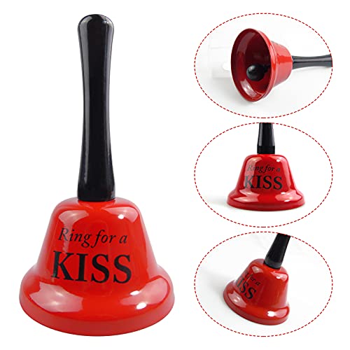 PETDCHEB Red Hand Bell & Service Desk Bell Set - 2 Pack