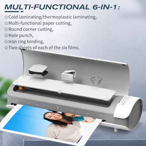 BAUSATZ Professional 13-Inch Laminator Machine with 12 Laminating Sheets - Portable A3 Desktop Laminate Machine for Teachers,Fast Warm-Up, Never Jams - Ideal for Office and Personal Use