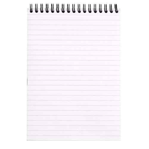 Rhodia Lined Wirebound Notepads, 6 X 8 1/4-Inches, Black (165019C), Pack of 5