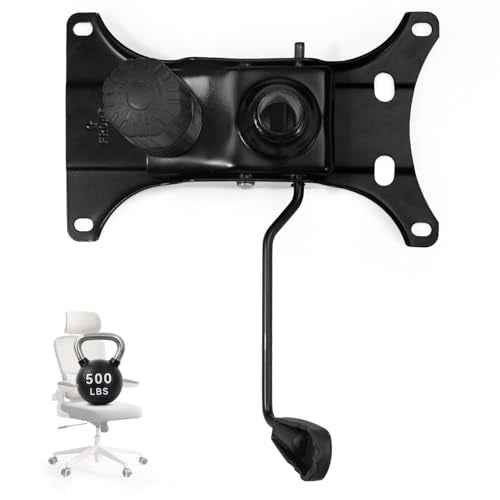 Sytopia Heavy Duty 500lbs Office Chair Replacement Parts, Swivel Tilt Control Mechanism with 6" x 10.2" Mounting Holes, Universal Fit Chair Base for Executive and Gaming Chairs, Black