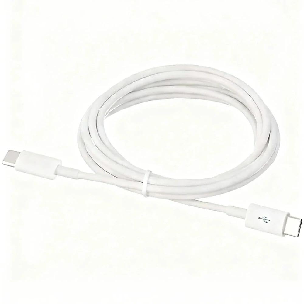 Skiennix Type C to Type C Charging Cable - Data Sync with Reinforced Connector | 2000mm, White