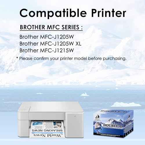DOUBLE D LC404 Compatible Ink Cartridges Replacement for Brother LC404 LC404XL Work for Brother MFC-J1205W, MFC-J1205W XL, MFC-J1215W Printer (2BK/C/M/Y, 5 Pack)