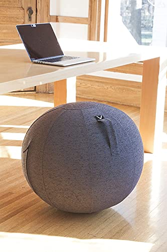 Vivora Luno Exercise Ball Chair with Handle & Cover for Office & Home