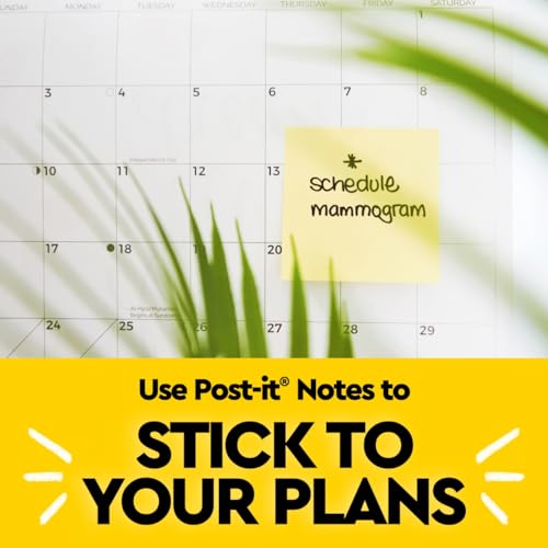 Post-it Notes 3x3 in Canary Yellow, 18 Pads - Variation 1, Office Organization
