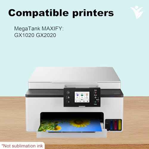 GI-25 Pigment Refill Bottles Ink Compatible for Canon 25 GI25 GI-25 Ink Refill Bottles GI-25BK for Canon MAXIFY GX1020 GX2020 MegaTank Printer 260ml (5 Pack,2 Black,1 Cyan,1 Magenta,1 Yellow)