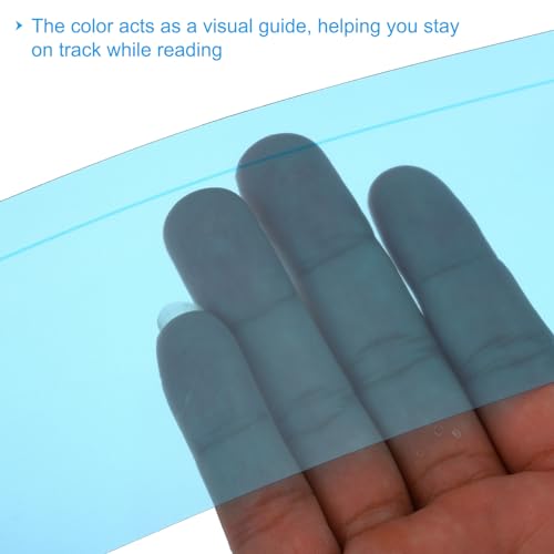 PATIKIL Sky Blue Guided Reading Strips - 8 Pack Highlight Bookmark for Focus