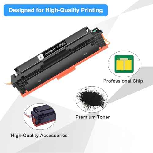 TRUE IMAGE Compatible 067 Black Toner Cartridge Replacement for Canon 067 067H Work for Canon Color ImageCLASS MF653Cdw MF654Cdw MF656Cdw, LBP632Cdw LBP633Cdw Printer (Black, 1-Pack)