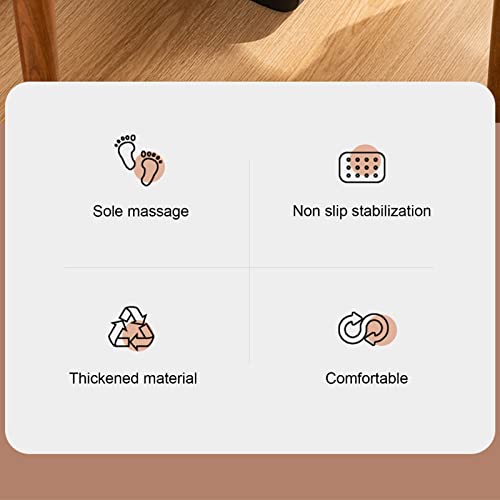 Foot Rest 6 Height Adjustable Under Desk Footrest Ergonomic Foot Stool for Under Desk at Work with Massage Texture and Roller for Office ()