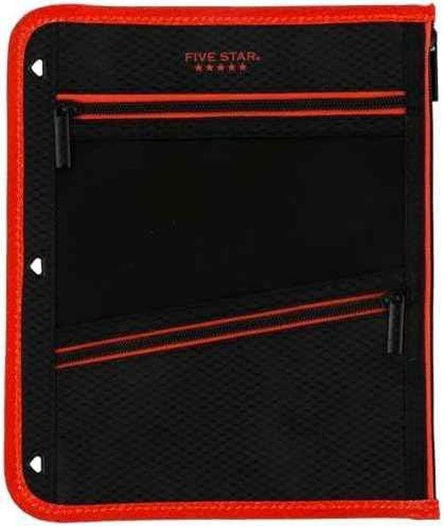 Five Star Zipper Pouch, Pencil Pouch, Pencil Case, Fits 3-Ring Binder, Assorted Colors, Color Will Vary, 1 Count (50642) (Pack of 12)