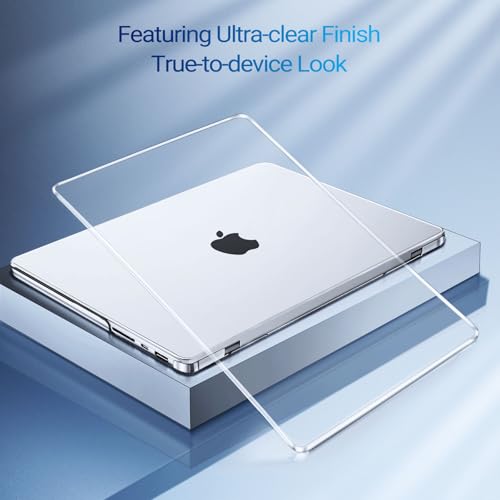 MOSISO Transparent MacBook Pro 14 Inch Case with Keyboard Cover and Screen Protector