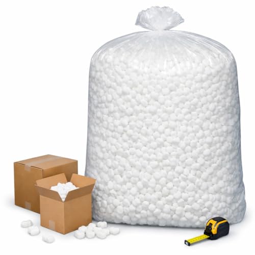 Ubi Market Loose-Fill Packing Peanuts, 8 Cubic Feet, Lightweight