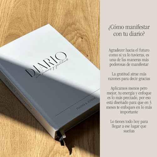 Daily Gratitude Journal & Dreams Planner (Spanish Edition) | Undated 2-in-1 | For Mindfulness, Purpose & Success | Includes Mirror for Affirmations & Luxury Gift Box ? Stay present while achieving your dreams - Diario de Sue?os y Gratitud