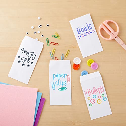 Juvale White Money Envelopes for Cash - 3.5x6.5 inch, Pack of 100, Secure Adhesive Closure