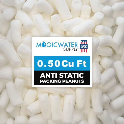 MagicWater Supply Packing Peanuts for Shipping - Bio Tube .5 Cu Ft