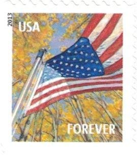 20 USPS Forever Stamps Collectible Flag for All Seasons 2013 Booklet - Self-Adhesive, First-Class