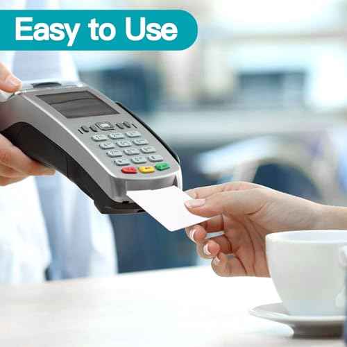 100 PCS Credit Card Reader Cleaning Cards - CR80 Dual Side Cleaning Sheets for POS Terminals, Printers, and Optical Card Readers